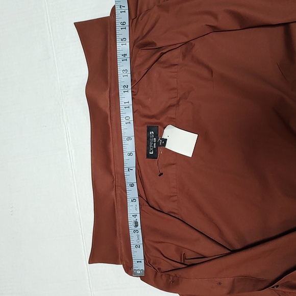 Express Men's Extra Slim Brown Shirt Size M - Picture 7 of 7